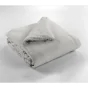 Édredon 180 x 240 cm - Double Gaze de Coton 125 gr/m² - Uni Gaïa Gris Clair