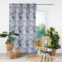 Rideau a oeillets 140 x 260 cm jacquard faggy Bleu