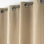 Rideau a oeillets 140 x 240 cm bouclette unie Wooly Beige