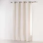 Lot de 2 rideaux unis 140x 260 cm Absolu en microfibre Naturel