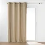 Lot de 2 Rideaux tamisant a oeillets 140 x 240 cm bouclette Wooly Beige