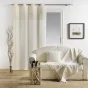 rideau a oeillets 140 x 240 cm 100% coton fils coupés Golden sunset