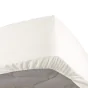 Drap housse naturel 140 x 190 cm en percale bonnet 30 cm