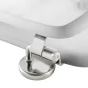 Abattant wc charnieres metal 18 pouces mdf imprime marbre Sans
