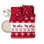 Housse de couette 240 x 220 cm en microfibre de flanelle Flocon