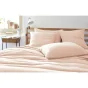 Taie d'oreiller gaze de coton brodée fil or 60 x 60 cm Gaia Chic Rose