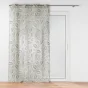 Panneau a oeillets 140 x 280 cm voile sable imprime alma Noir