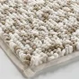 Tapis de bain 45 x 75 cm microfibre tricolore friza Blanc/sable