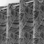 Rideau a oeillets 140 x 280 cm jacquard floriss Noir