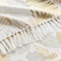 Plaid a franges 125 x 150 cm coton/polyester imprime metallisé Melisse