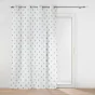 Panneau a oeillets 140 x 240 cm voile sable imprime geokid Petrole