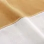 Lot de 2 rideaux a oeillets 140 x 240 cm polycoton + haut en jute Janara Ocre