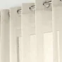 Voilage à œillets pour baie vitrée 400 x 240 cm voile tissé  Carlin