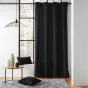 Rideau a oeillets 135 x 260 cm coton recyclé Twily Noir