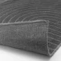 Tapis rectangle 140 x 200 cm viscose relief Géode - Anthracite
