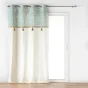 Rideau a oeillets 140 x 240 cm coton/polyester+top imp+pompon vivoline Sans