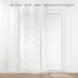Lot de 2 Voilage a oeillets 140 x 240 cm sablés  imprimés metallisé Sixtine Or