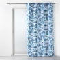 Rideau a oeillets 140 x 260 cm polyester imprimé Amazonia Bleu