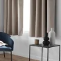 Lot de 2 Rideaux a oeillets 140 x 180 cm 100% occultant thermique Crepuscule Beige