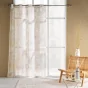 Voilage a oeillets 140 x 240 cm voile sablé imprimé metallise Melisse