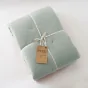 Édredon 180 x 240 cm - Double Gaze de Coton 125 gr/m² - Uni Gaïa Eucalyptus
