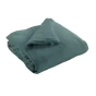 Édredon 180 x 240 cm - Double Gaze de Coton 125 gr/m² - Uni Gaïa Bleu Canard