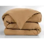 Housse de couette double gaze de coton Luxe 140 x 200 cm Gaia Camel