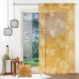 Voilage a oeillets 140 x 240 cm voile sablé imprimé Esquisse Camel