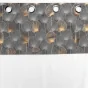 Lot de 2 Voilages 140 x 240 cm voile sablé + haut velours Clairine Gris