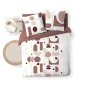 Housse de couette 260 x 240 cm coton 42 fils + 2 taies Chilipop rose