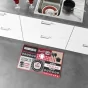 Tapis rectangle 50 x 80 cm imprime digital menu Sans