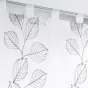 Paire droite passants 2 x 60 x 90 cm voile sable brode edenia Gris