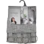Voilage a anneaux 140 x 240 cm effet lin Milza Anthracite
