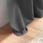 Lot de 4 Rideaux à Œillets - 140 x 260 cm - Microfibre Légère - Anthracite Absolu