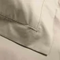 Drap housse qualité hotêl 160 x 200 cm + 2 taies en percale 78 fils Beige
