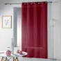 Lot de 2 voilages uni 140 x 240 cm étamine Telma Bordeaux