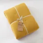 Édredon 180 x 240 cm - Double Gaze de Coton 125 gr/m² - Uni Gaïa Jaune Safran