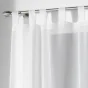 Panneau a passants 140 x 240 cm voile uni voiline Blanc