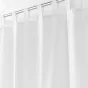 Rideau a passants 140 x 260 cm polyester uni essentiel Blanc