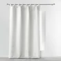 Rideau a passants 140 x 260 cm polyester uni essentiel Blanc