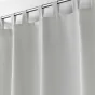 Rideau a passants 140 x 260 cm polyester uni essentiel Gris