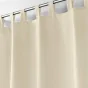 Rideau a passants 140 x 260 cm polyester uni essentiel Naturel