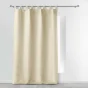 Rideau a passants 140 x 260 cm polyester uni essentiel Naturel