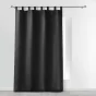 Rideau a passants 140 x 260 cm polyester uni essentiel Noir