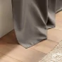 Rideau a passants 140 x 260 cm polyester uni essentiel Taupe