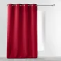 Rideau a oeillets metal 140 x 280 cm polyester uni essentiel Rouge