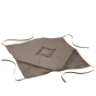 Galette 4 rabats 36 x 36 x 3.5 cm polyester uni essentiel Taupe