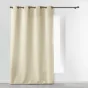 Rideau a oeillets metal 140 x 280 cm polyester uni essentiel Naturel