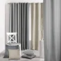 Rideau a oeillets 140 x 260 cm chambray uni newton Gris