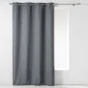 Rideau a oeillets 140 x 260 cm chambray uni newton Anthracite
